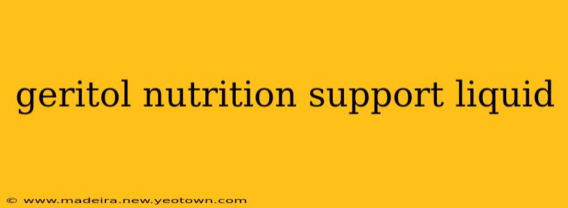 geritol nutrition support liquid