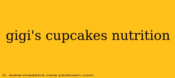 gigi's cupcakes nutrition