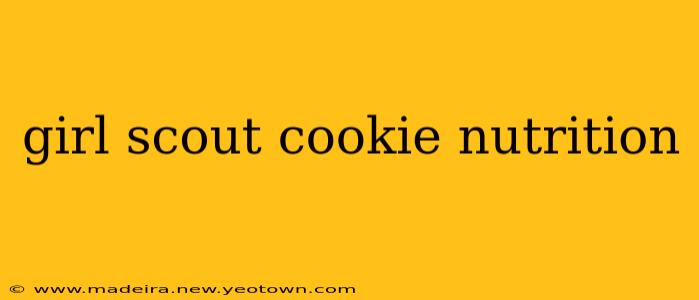girl scout cookie nutrition