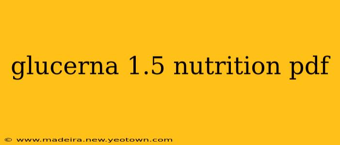glucerna 1.5 nutrition pdf