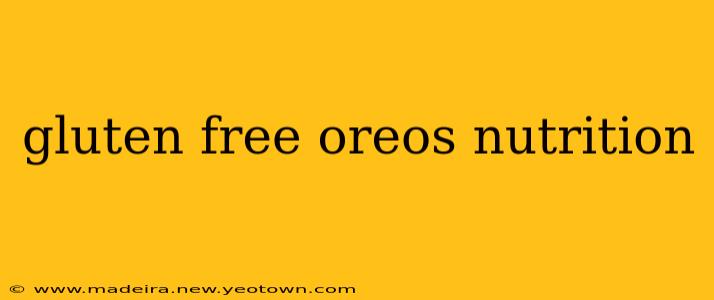 gluten free oreos nutrition