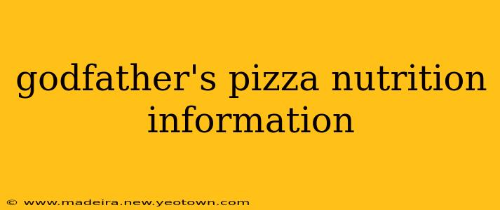 godfather's pizza nutrition information