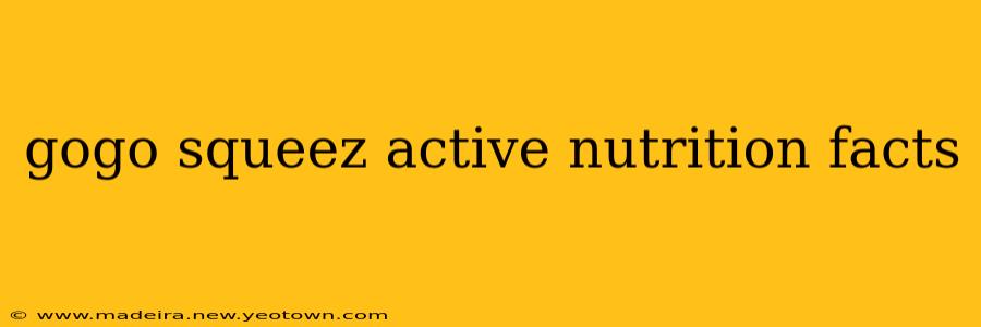 gogo squeez active nutrition facts