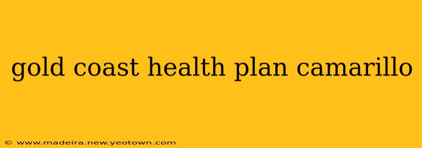 gold coast health plan camarillo