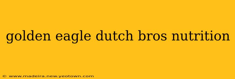 golden eagle dutch bros nutrition