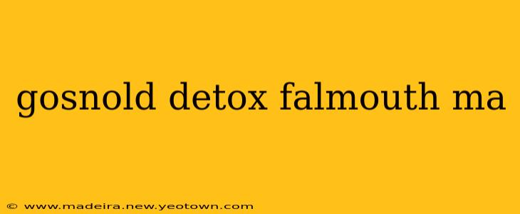 gosnold detox falmouth ma