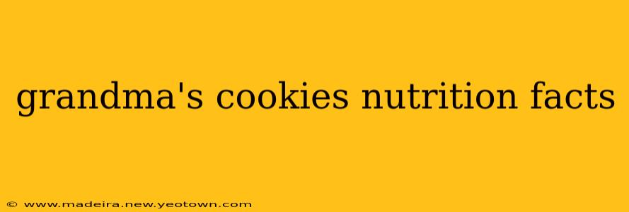 grandma's cookies nutrition facts