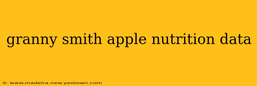 granny smith apple nutrition data