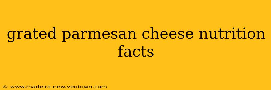 grated parmesan cheese nutrition facts