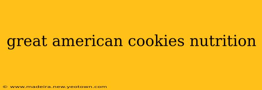 great american cookies nutrition