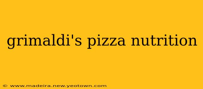 grimaldi's pizza nutrition