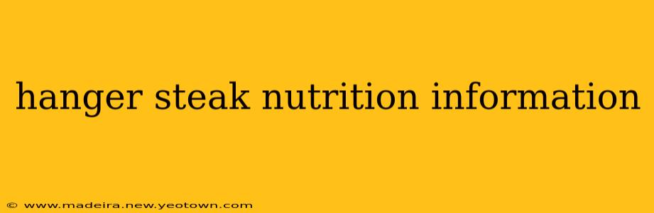 hanger steak nutrition information