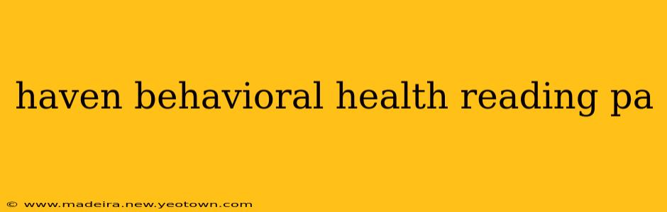 haven behavioral health reading pa