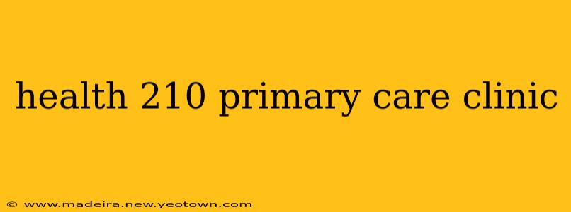 health 210 primary care clinic