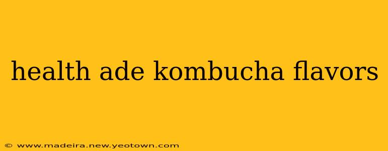 health ade kombucha flavors