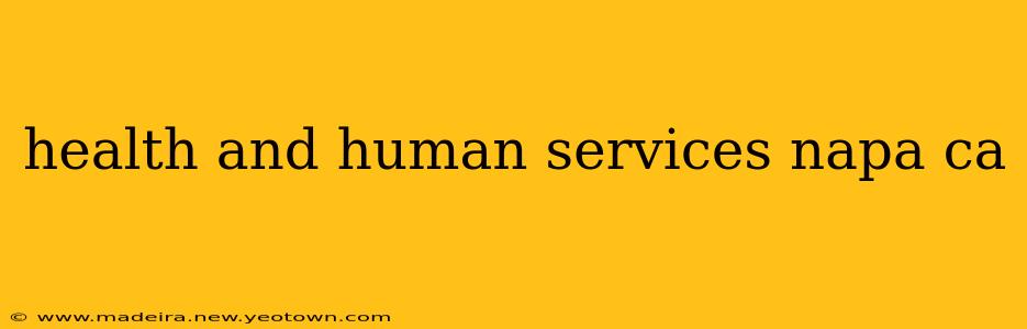 health and human services napa ca
