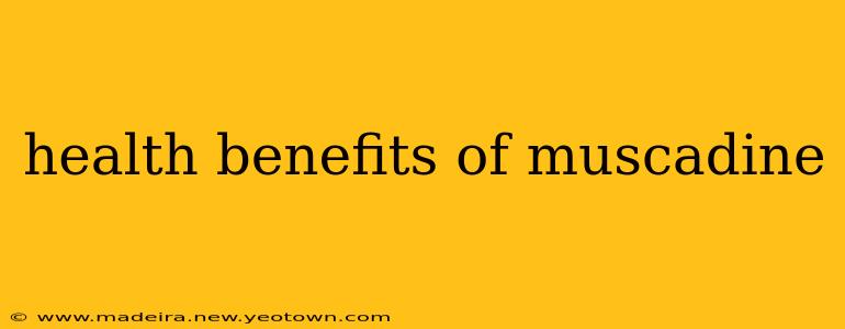 health benefits of muscadine