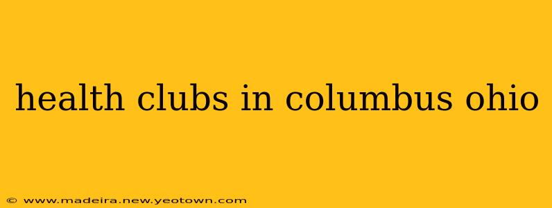 health clubs in columbus ohio