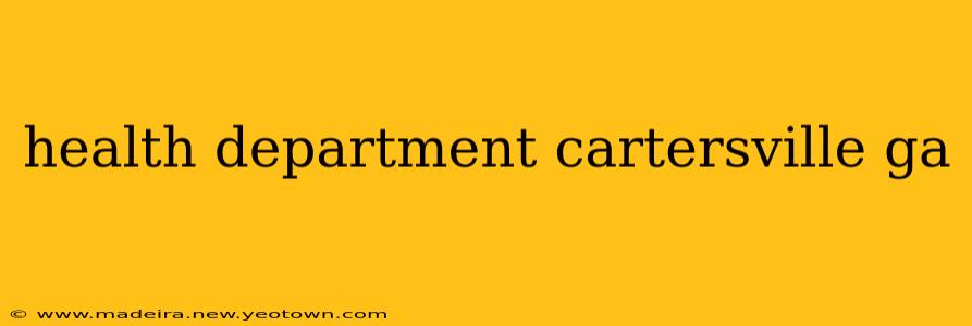 health department cartersville ga