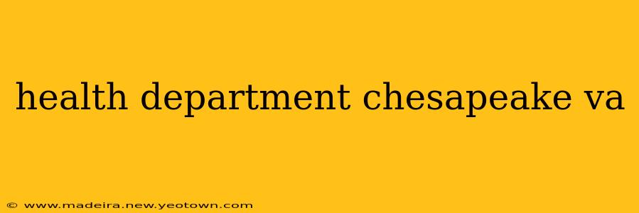 health department chesapeake va