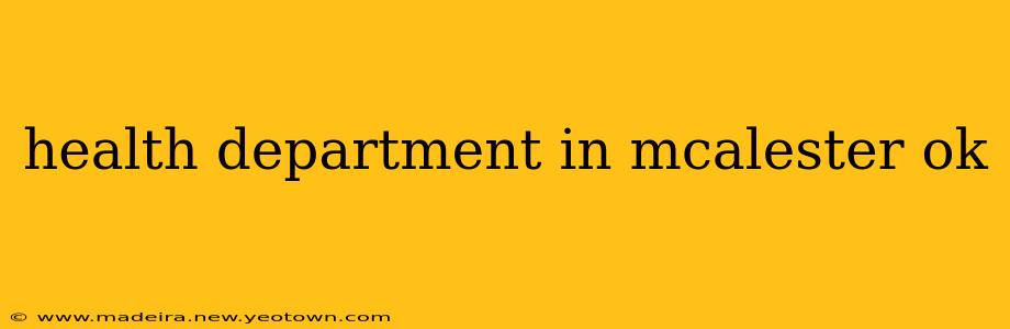 health department in mcalester ok