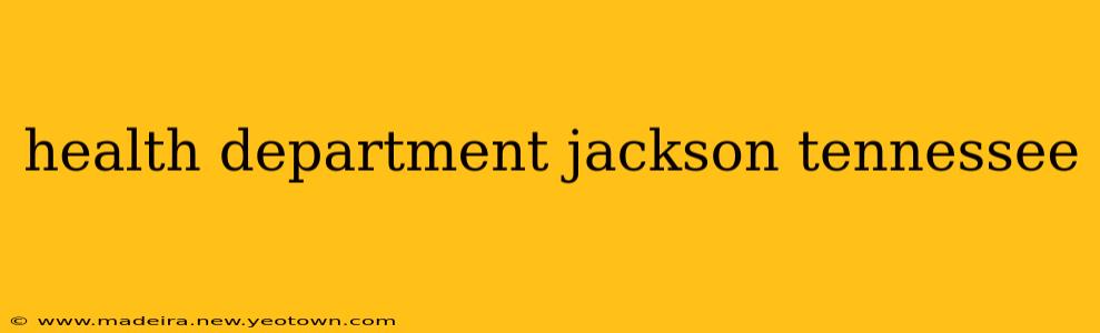 health department jackson tennessee