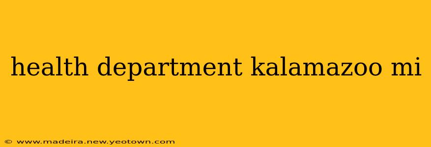 health department kalamazoo mi