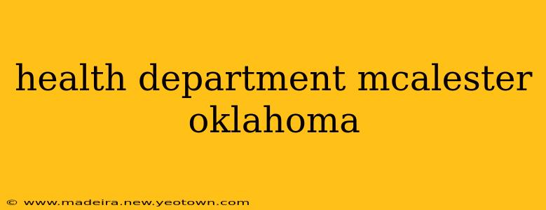 health department mcalester oklahoma