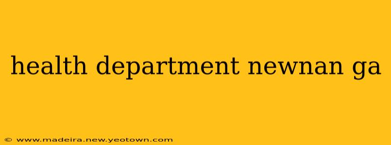 health department newnan ga