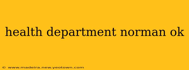 health department norman ok
