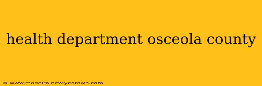 health department osceola county