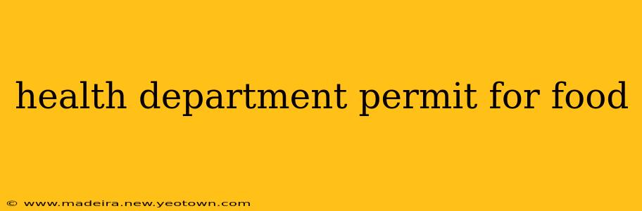 health department permit for food
