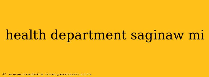 health department saginaw mi