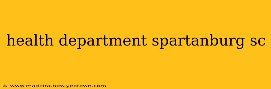 health department spartanburg sc