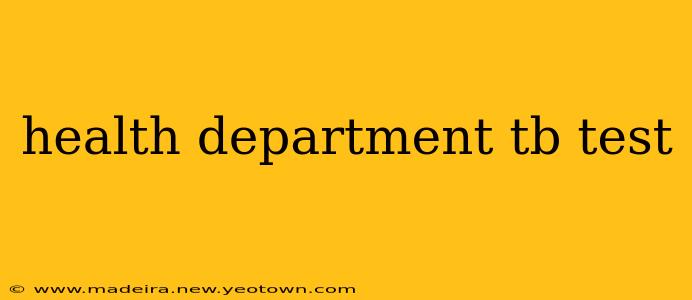 health department tb test