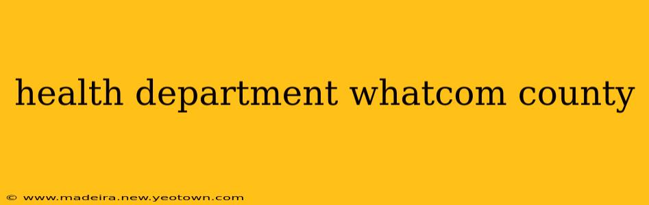 health department whatcom county