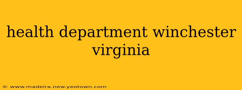 health department winchester virginia