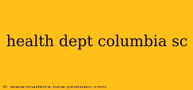 health dept columbia sc