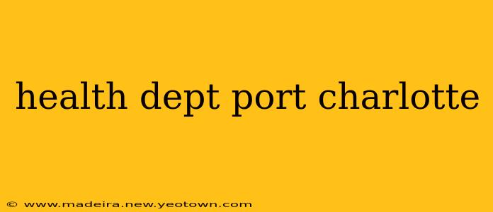 health dept port charlotte
