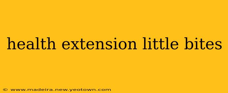 health extension little bites