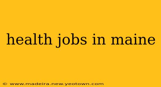 health jobs in maine