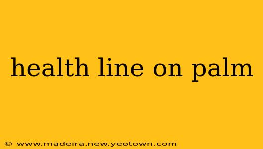 health line on palm