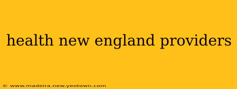 health new england providers