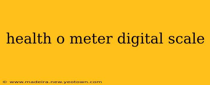 health o meter digital scale