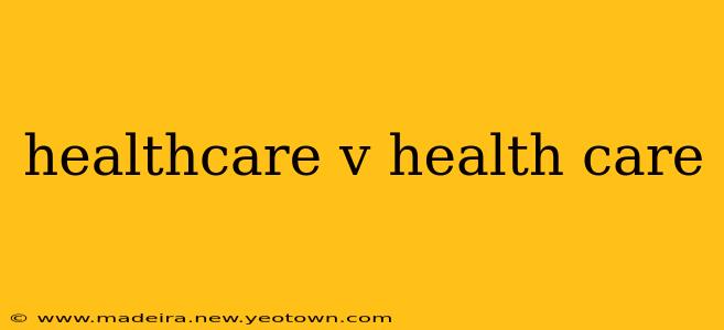 healthcare v health care