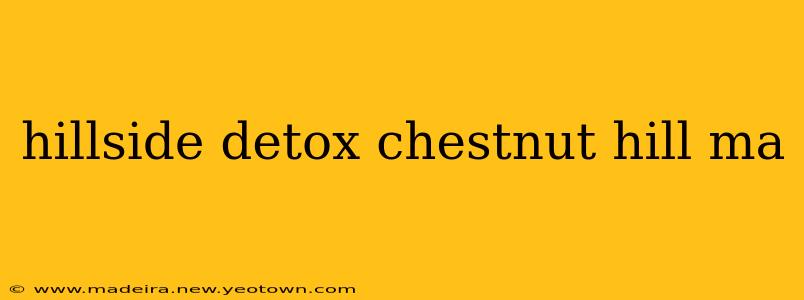 hillside detox chestnut hill ma