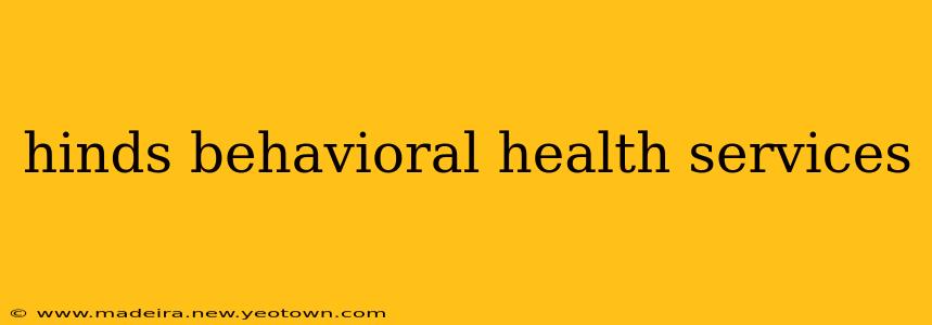 hinds behavioral health services