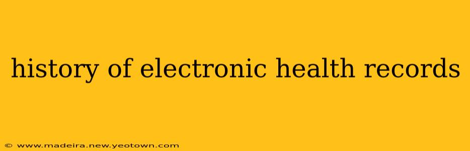 history of electronic health records