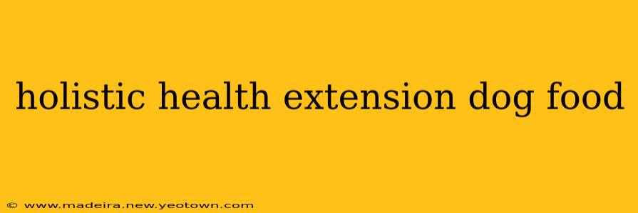 holistic health extension dog food