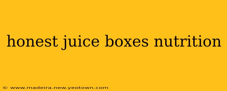 honest juice boxes nutrition